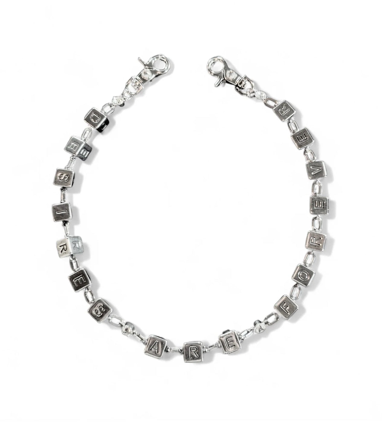 Bottega Desires Dice Game Wallet Chain Silver