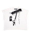 Bottega Desires Fire Of Desires Cutoff Tee White