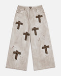 Bottega Desires Holy Grail Denim Pants Dirty White