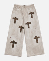Bottega Desires Holy Grail Denim Pants Dirty White