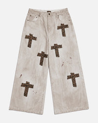 Bottega Desires Holy Grail Denim Pants Dirty White