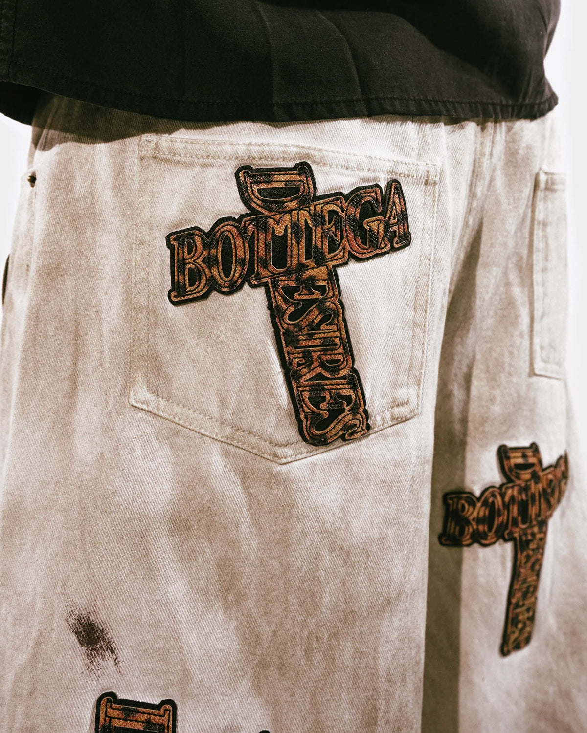Bottega Desires Holy Grail Denim Pants Dirty White