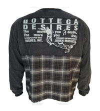 Bottega Desires Hybrid Flannel Tee Black