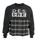 Bottega Desires Hybrid Flannel Tee Black