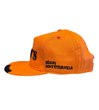 Bottega Desires Leather Patch Hat Orange