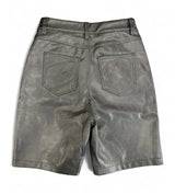 Bottega Desires Leather Shorts Black