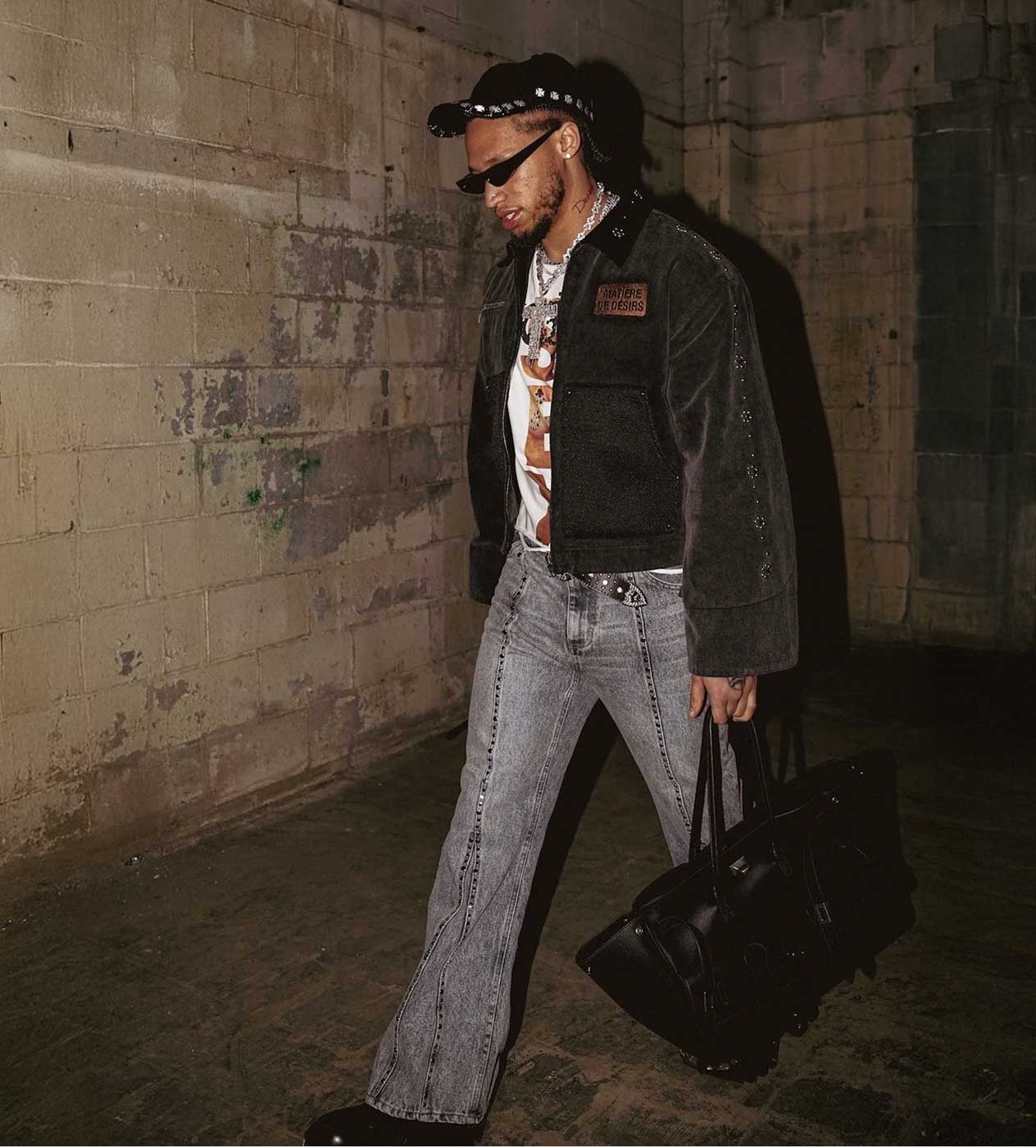 Matiere De Desirs Cropped Studded Work Jacket Black – Restock AR