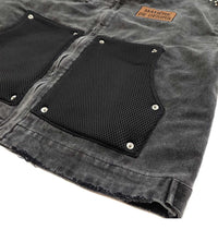 Bottega Desires Cropped Studded Work Jacket Black