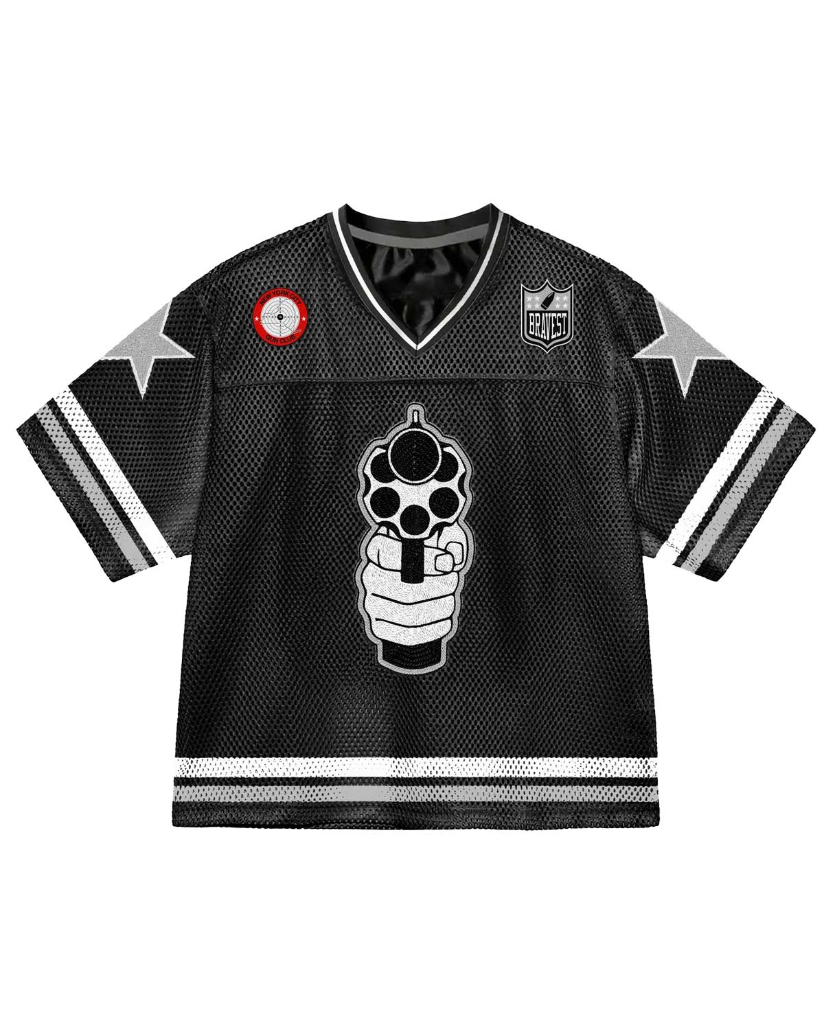 Bravest Studios 911 Football Jersey Black