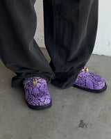 Bravest Studios Bag Clog Snakeskin Purple