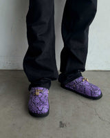 Bravest Studios Bag Clog Snakeskin Purple