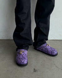 Bravest Studios Bag Clog Snakeskin Purple