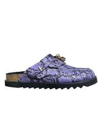 Bravest Studios Bag Clog Snakeskin Purple