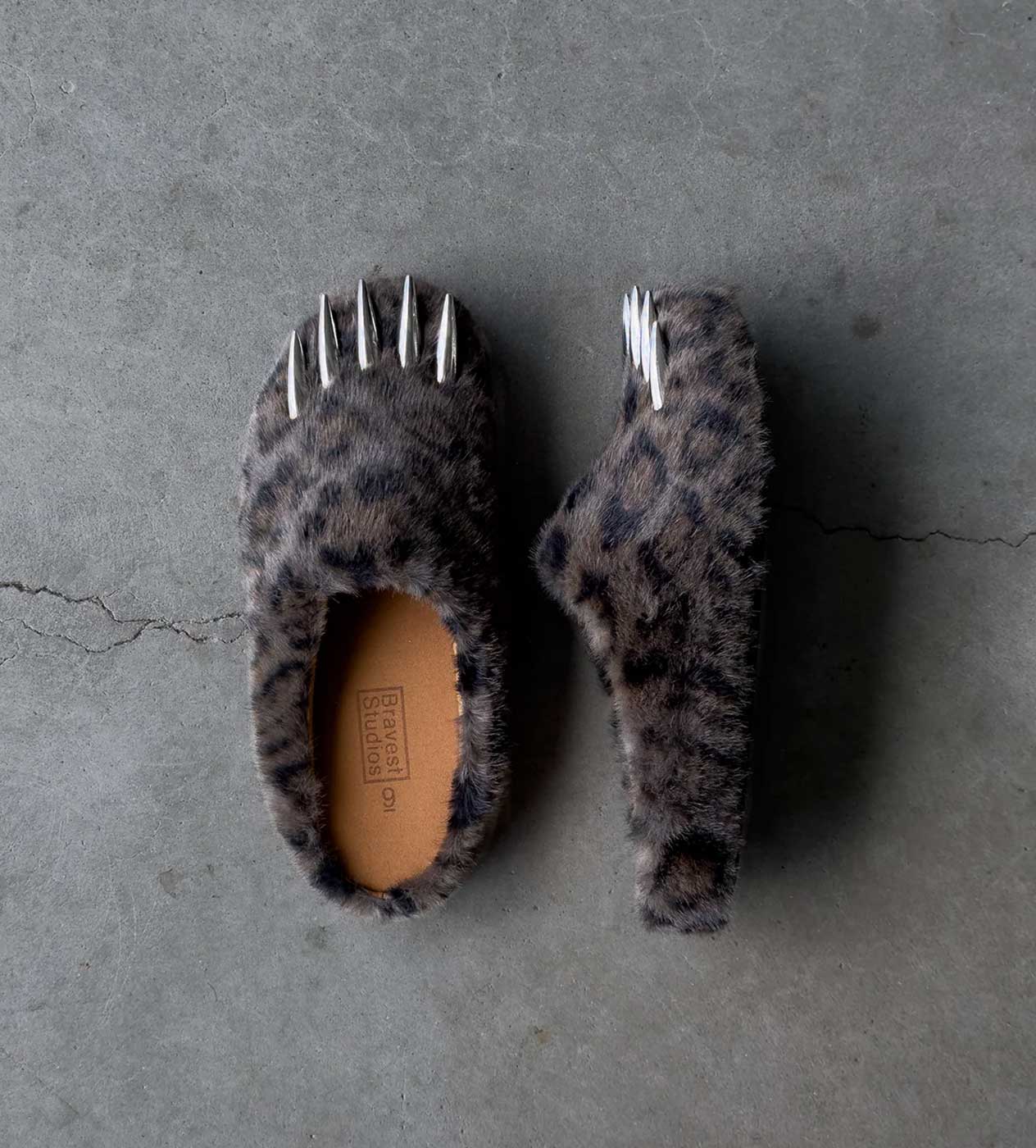 Bravest Studios Bear Claw Mule Dark Leopard Print