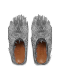 Bravest Studios Bear Claw Mule grey with chrome claw detailing, overtop view 2
