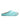 Bravest Studios Bear Claw Mule teal, furry slip-on mule with silver claw detailing, side view