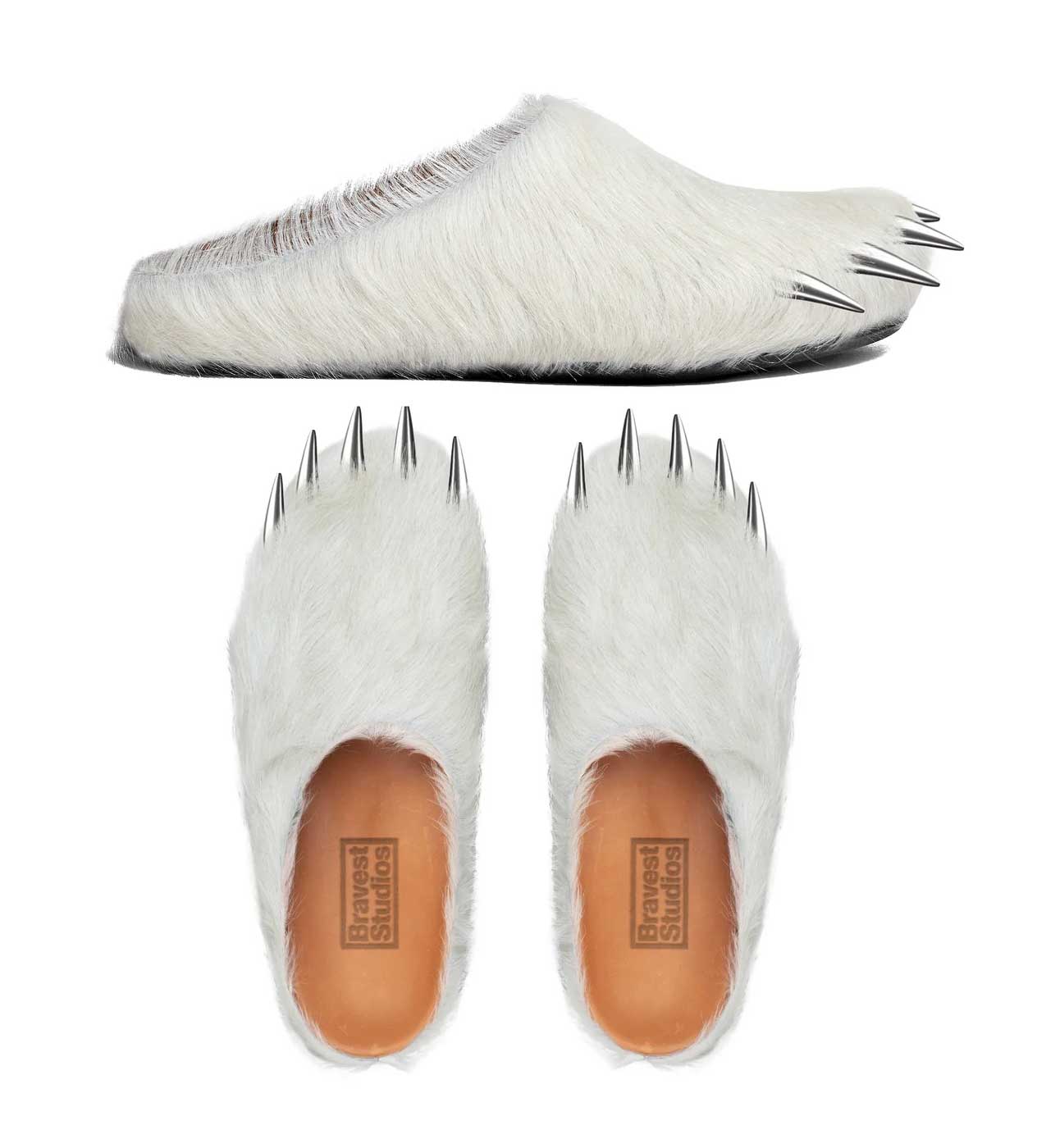 Bravest Studios Bear Claw Mule White – Restock AR