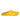 Bravest Studios Bear Claw Mule yellow, golden yellow faux fur backless mule with silver metal claw tips, side view