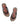 Bravest Studios Breathe Studded Flip Flops Leopard Print, leopard print sandals with studded black straps and a red Bravest script footbed, top-down view