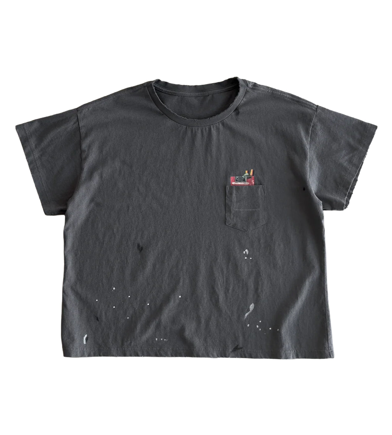 Bravest Studios Carton Vintage Pocket Tee Grey