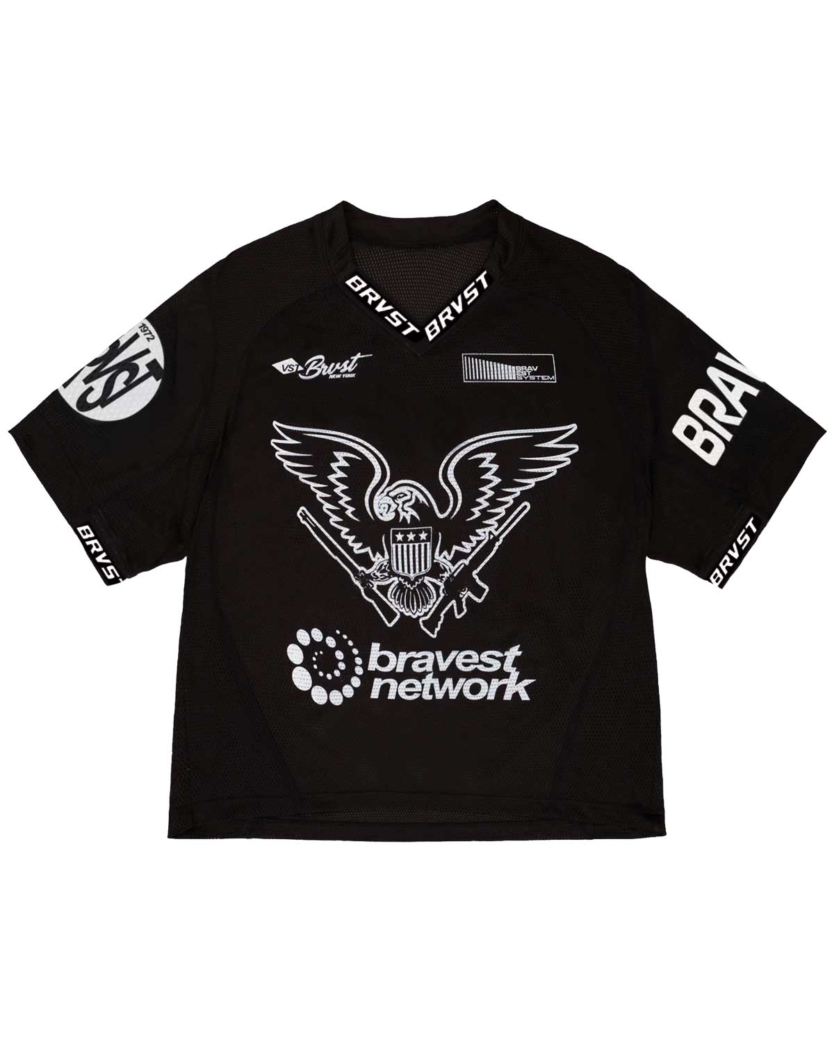 Bravest Studios Eagle Lacrosse Jersey Black