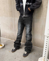 Bravest Studios Flare Denim Pants Black