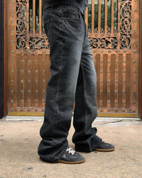 Bravest Studios Flare Denim Pants Black