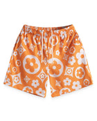 Bravest Studios Flower Shorts Orange