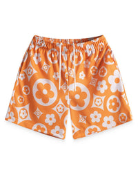 Bravest Studios Flower Shorts Orange