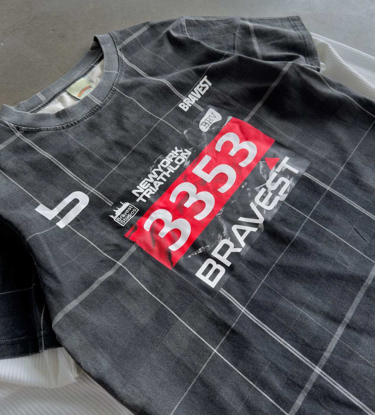 Bravest Studios GARM Plaid Thermal Tee Black