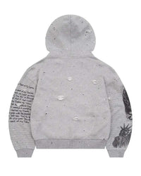 Bravest Studios Grey Sketch Vintage Hoodie