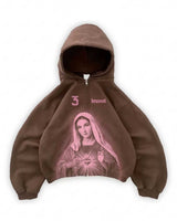 Bravest Studios Mary Zip Up Hoodie Brown (UPGRADED)