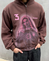 Bravest Studios Mary Zip Up Hoodie Brown (UPGRADED)