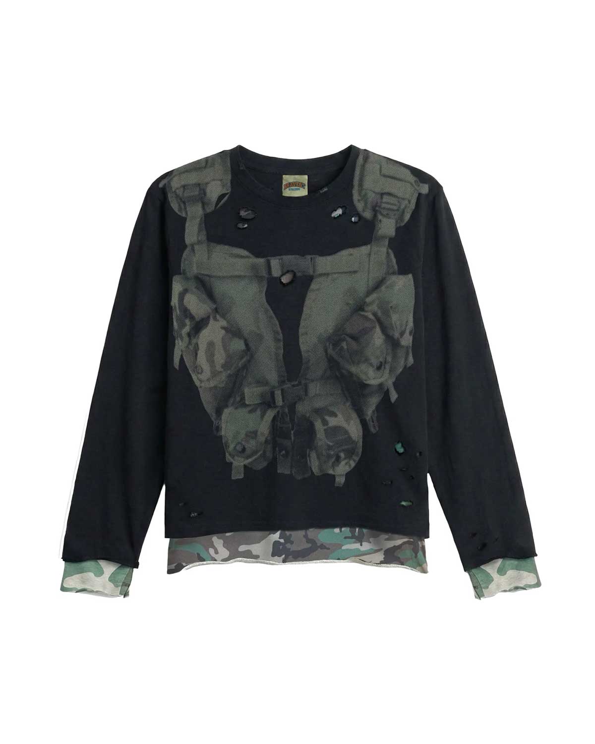 Bravest Studios Milspec Double Layer Longsleeve Tee Black