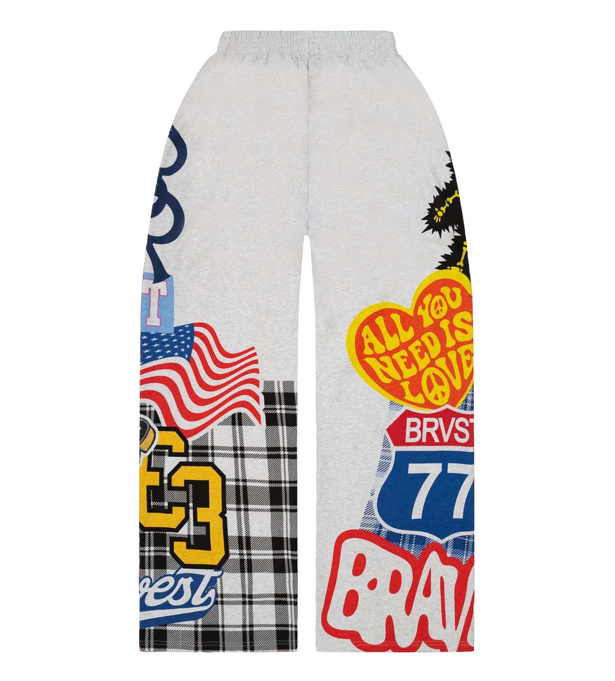 Bravest Studios Patchwork Baggy Sweatpants Grey