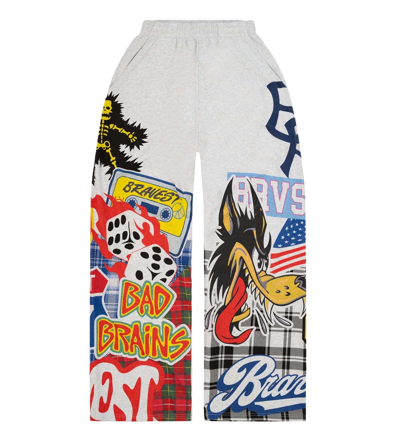Bravest Studios Patchwork Baggy Sweatshorts Grey – Restock AR