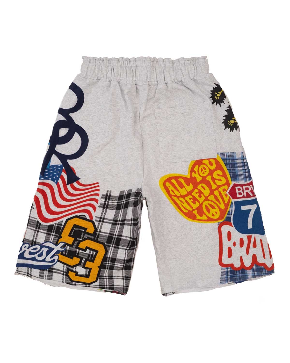 Bravest Studios Patchwork Baggy Sweatshorts Grey