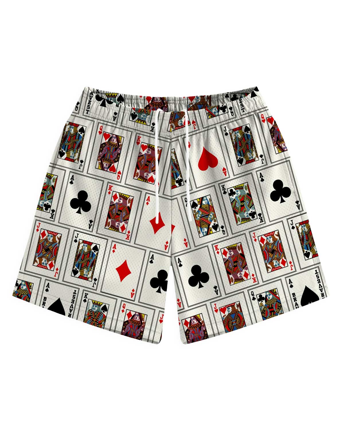 Bravest Studios Poker Shorts V2 White