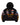 Bravest Studios Ransom Zip Up Hoodie black, moto-racing zip hoodie with embroidered sponsor patches and orange ransom lettering, front view