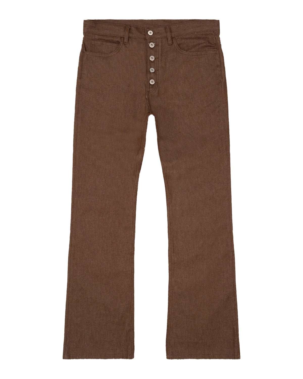Bravest Studios Raw Flare Denim Brown