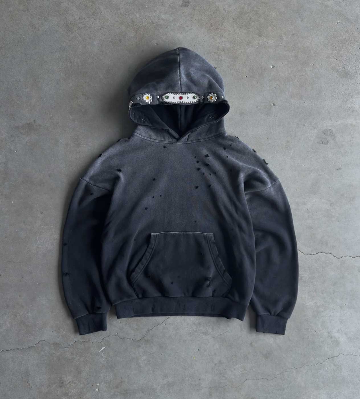 Bravest Studios Sapphire Pullover Hoodie Vintage Black – Restock AR