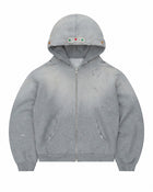 Bravest Studios Sapphire Zip Up Hoodie Heather Grey