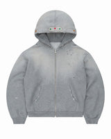 Bravest Studios Sapphire Zip Up Hoodie Heather Grey
