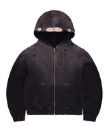 Bravest Studios Sapphire Zip Up Hoodie Vintage Black