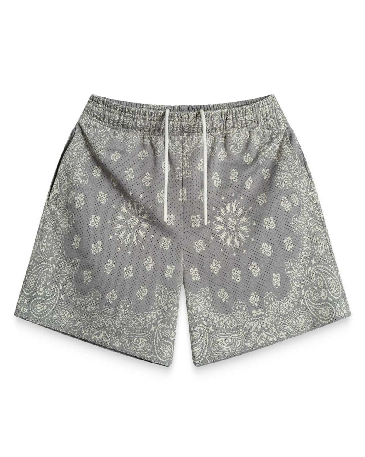 Bravest Studios Screen Printed Paisley Two Tone Shorts Concrete