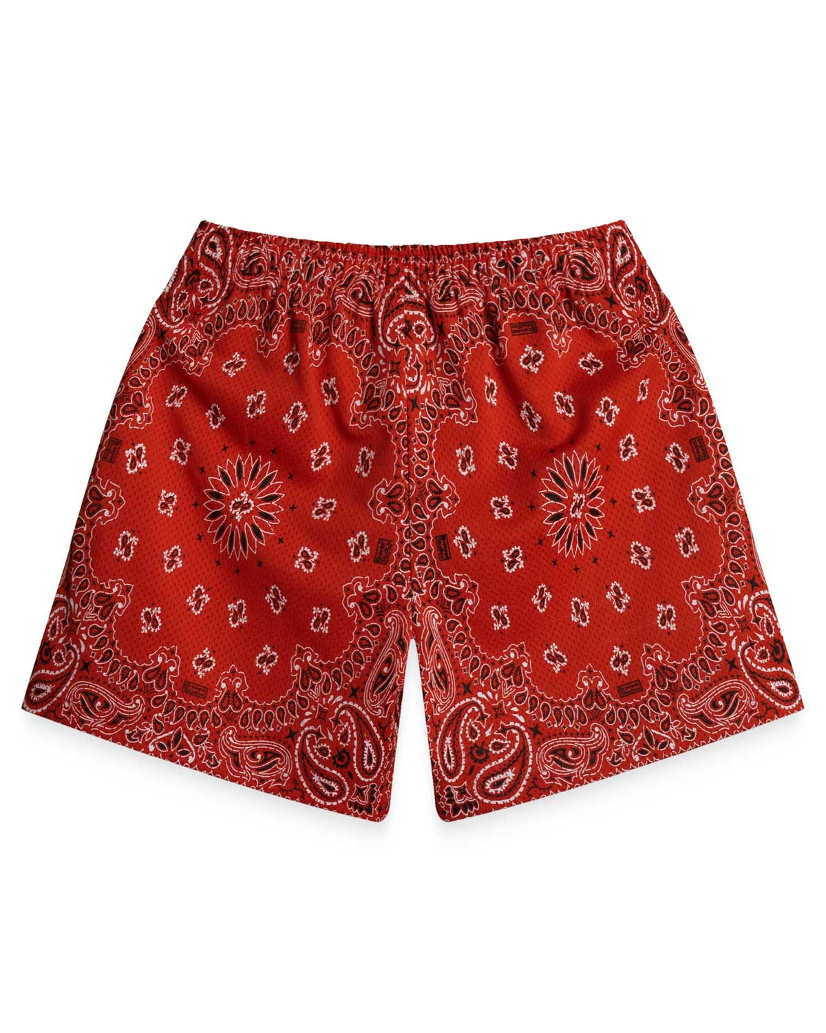 Bravest Studios Screen Printed Paisley Two Tone Shorts Red