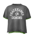 Bravest Studios Trackhawk Double Layer Tee Grey/Green