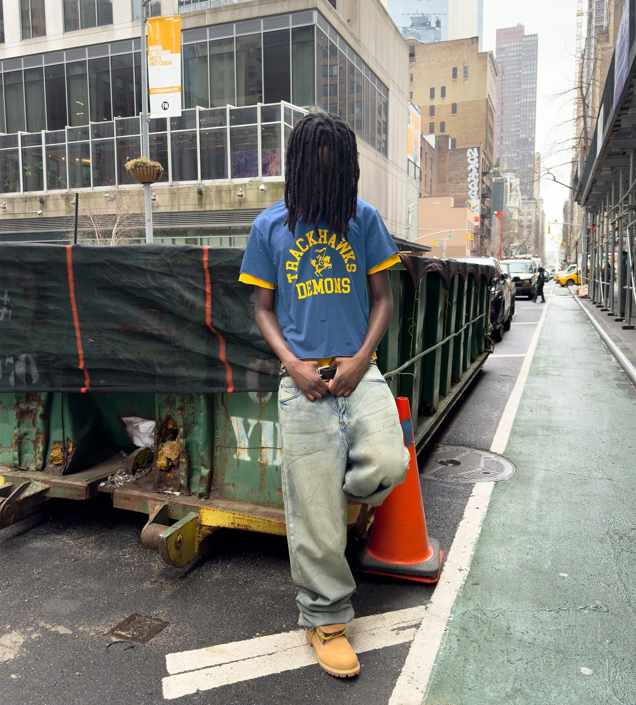 Bravest Studios Trackhawk Double Layer Tee Blue/Yellow – Restock AR