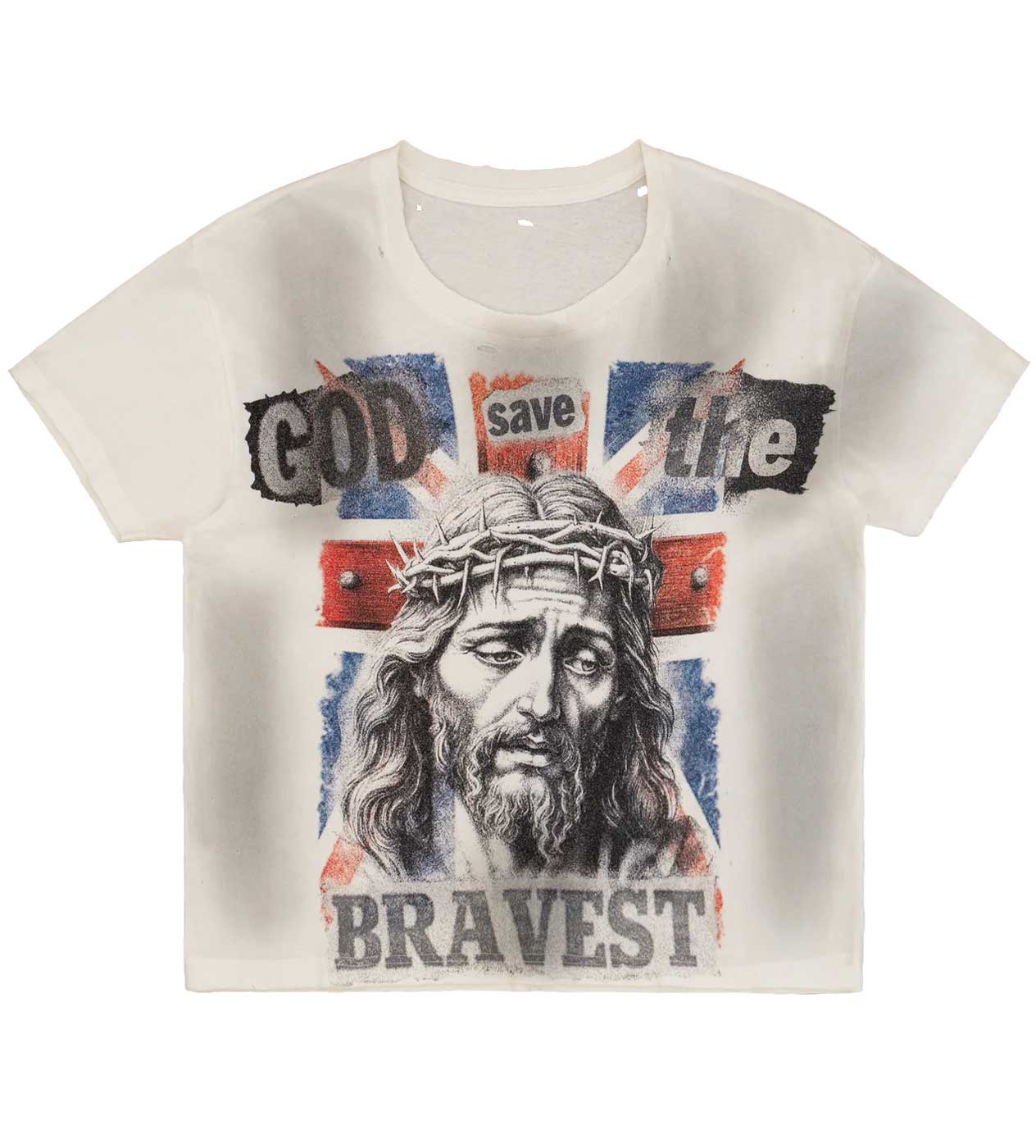 Bravest Studios Union Vintage Tee White