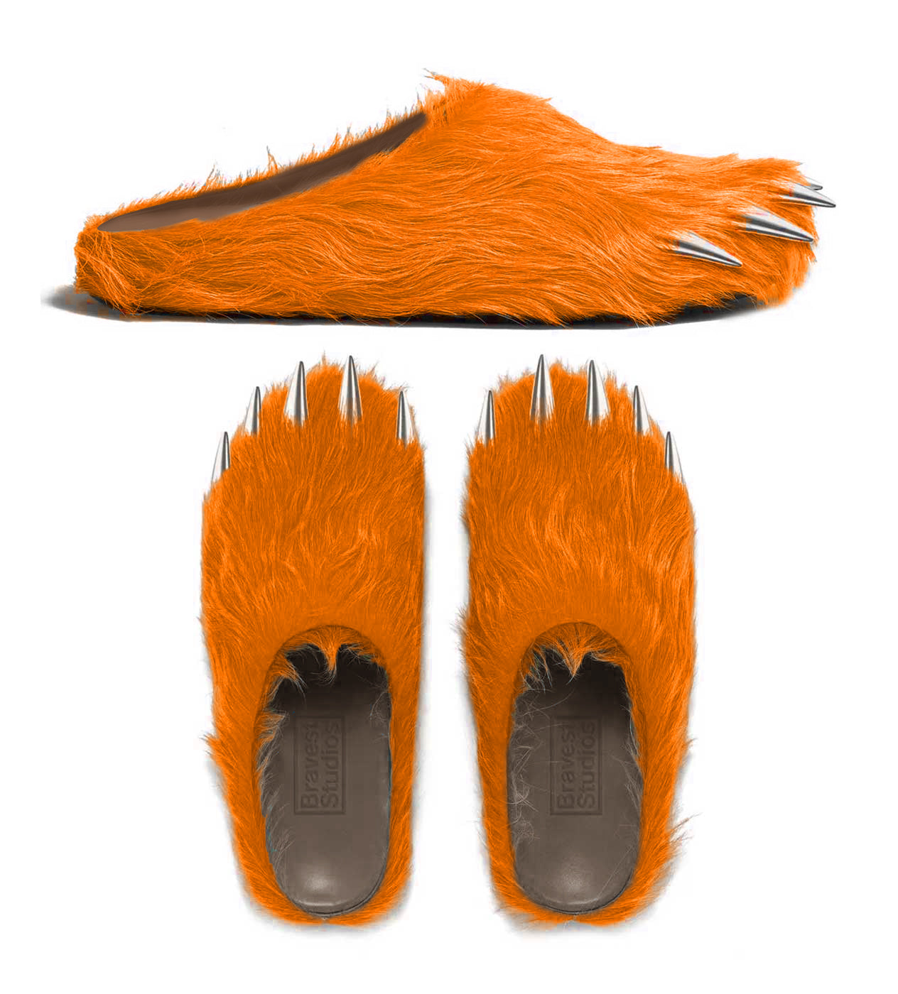 GLOGANG × Bravest ミュール Glorange Bear Claw *関送無料 Bravest Studios Bear Claw Mule Chief Keef x Glo Gang